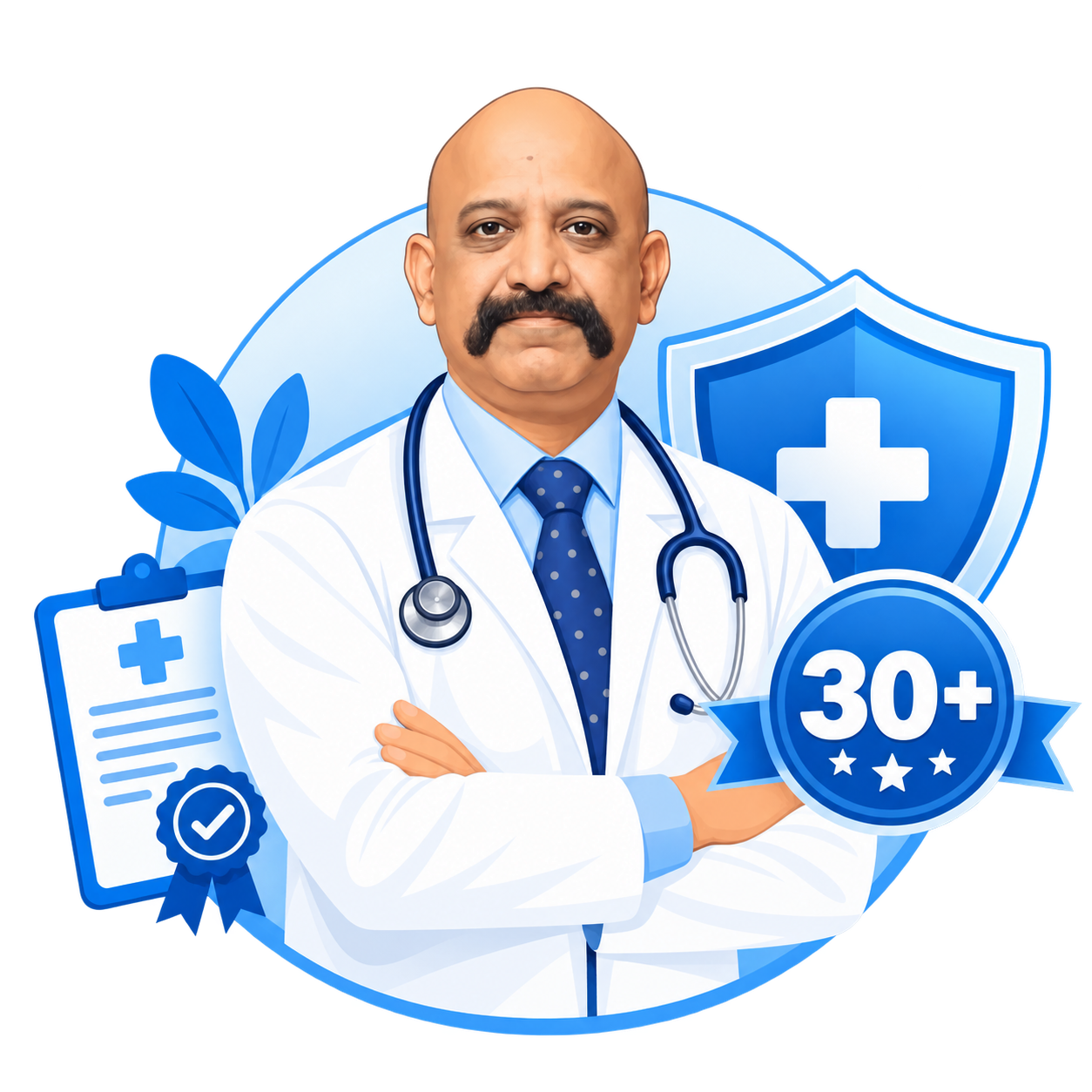30+ years of medical service