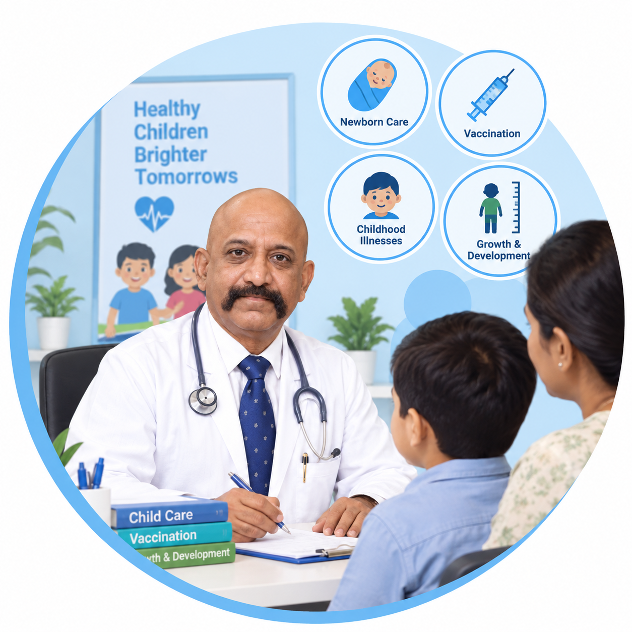 Child healthcare and pediatric consultation