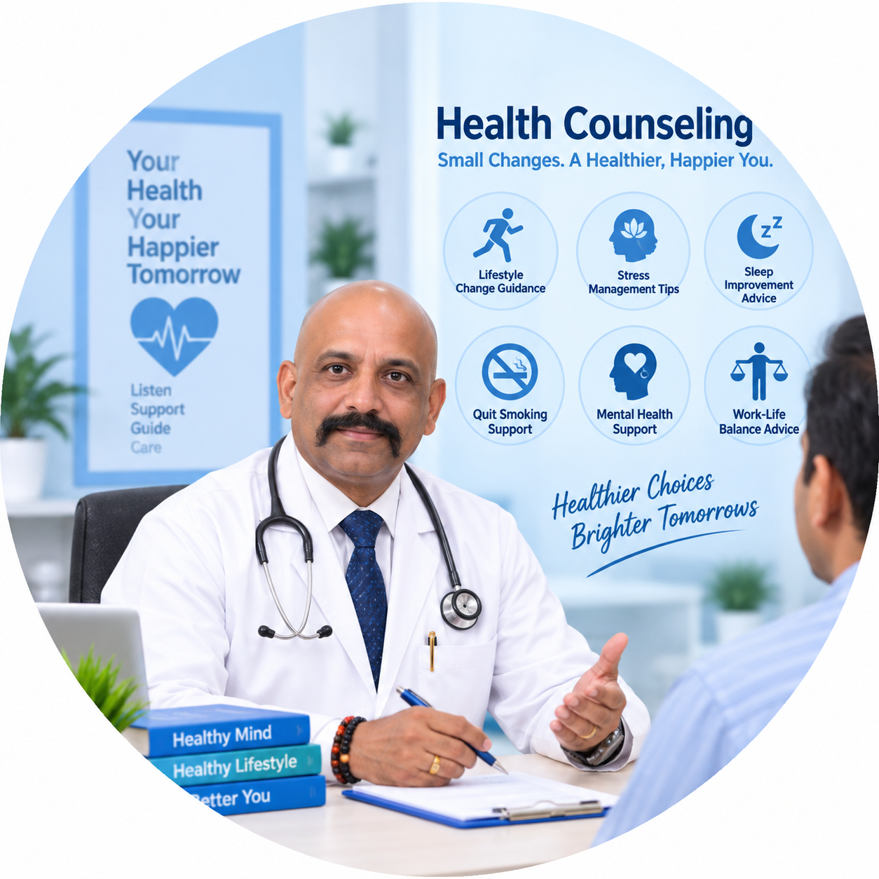 Health counseling at Sri Venkateshwara Health Care